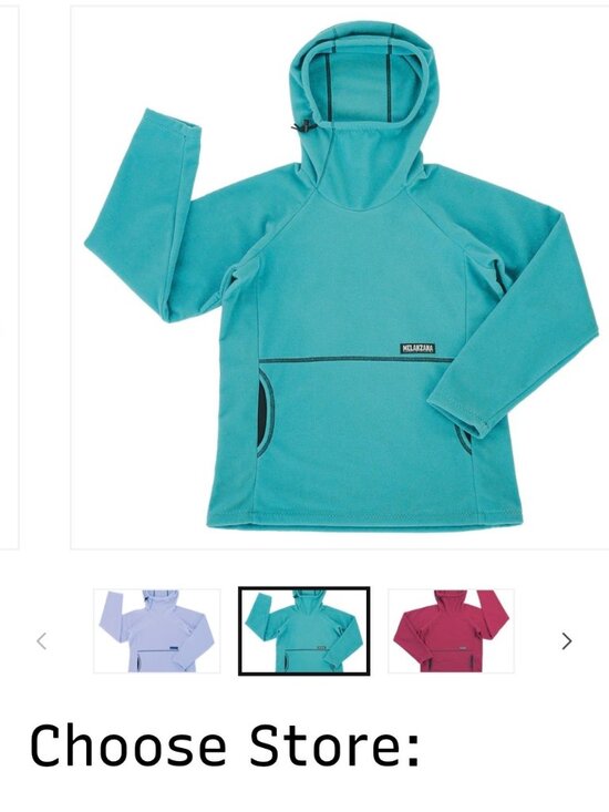 NEW! Melanzana Fleece HEAVY Women’s XL Wind Pro Hoodie in color WAVE - Picture 2 of 5